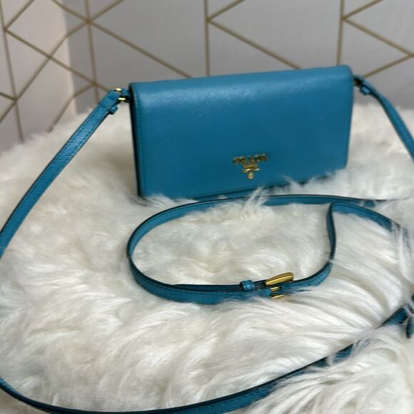 💯Authentic Prada Safiano Wallet on Strap🍀 - Picture 6 of 14